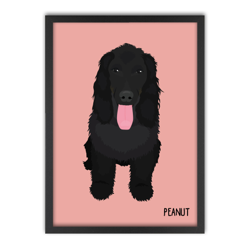 Illustration nach Fotovorlage Hund