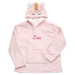 Kapuzenpulli Fleece rosa Einhorn