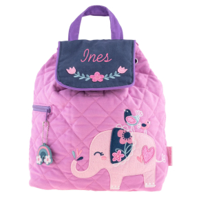 Personalisierter Kinderrucksack Rosa Elefant