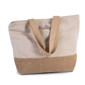 Shopping Bag rustikal mit Personalisierung