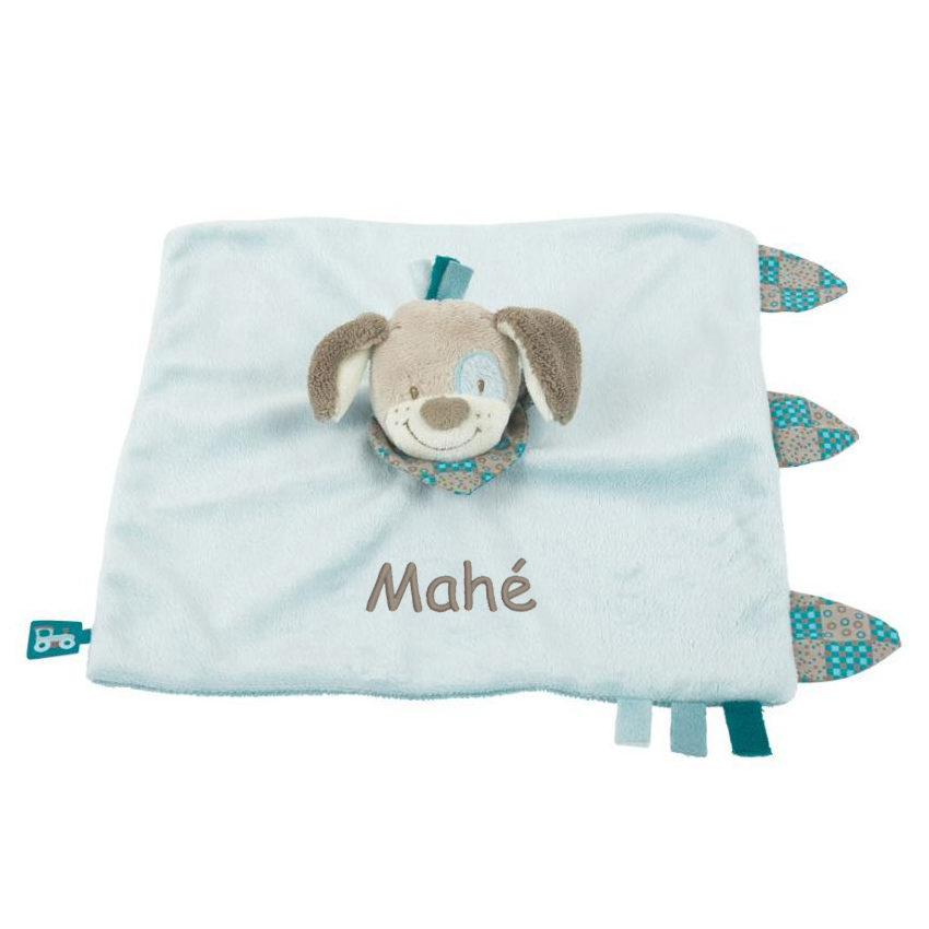 Personalisiertes Schmusetuch Hund, ein persönliches Geschenk als Unikat